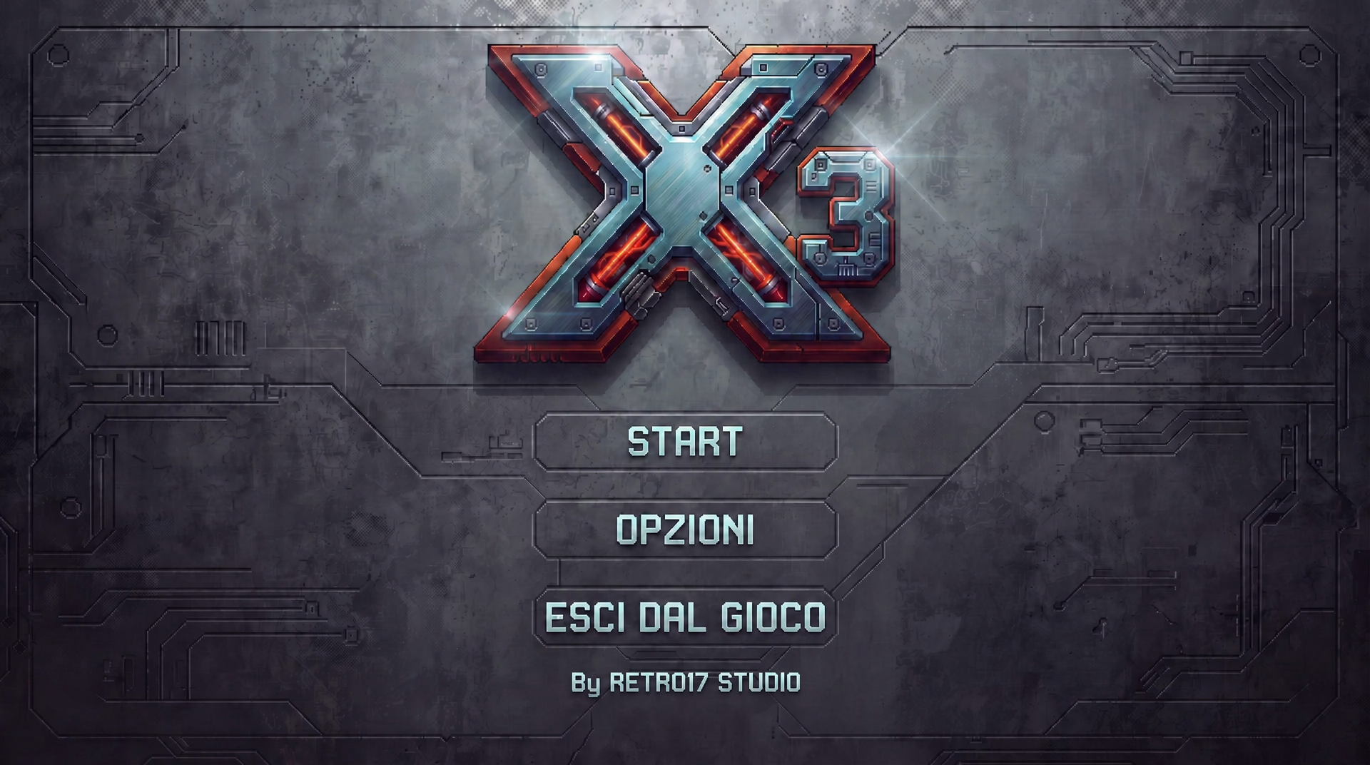 Schermata concept del videogioco X3